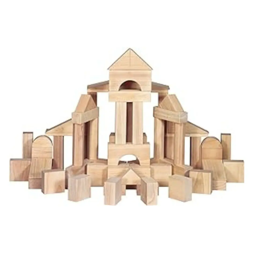 An image of Melissa & Doug Wood Building Blocks