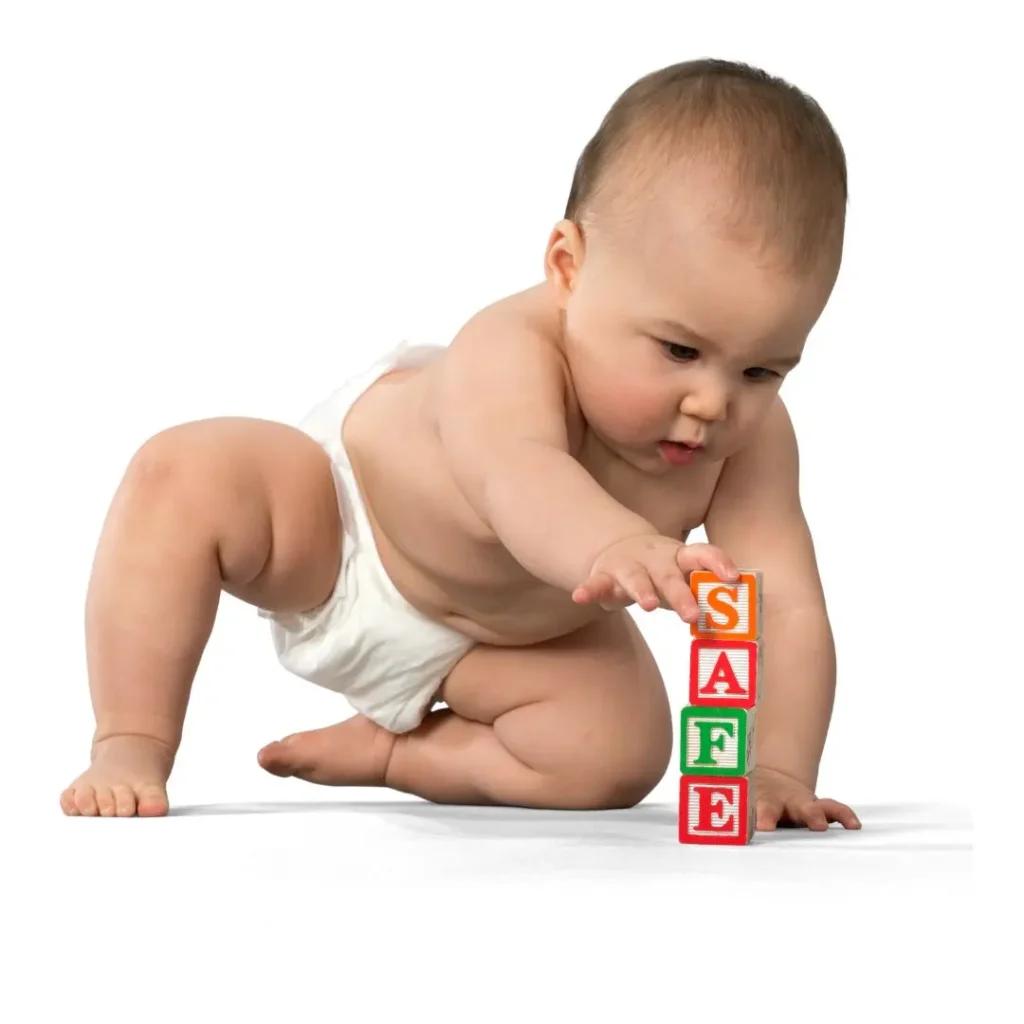 An image of 6-9 months baby playing with a toy