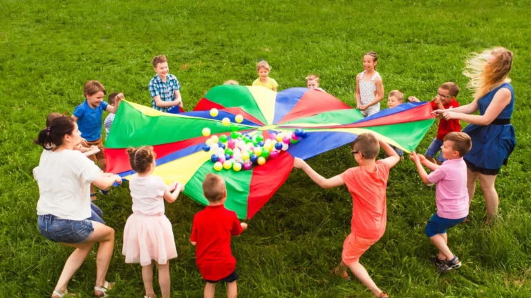 An image of 8 year olds playing with a toy