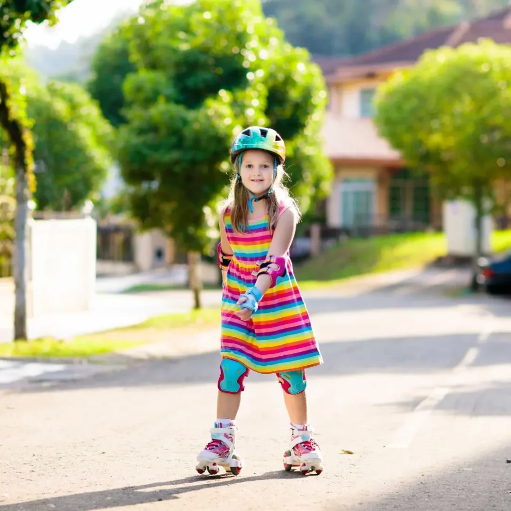 An image of a kid playing with balance