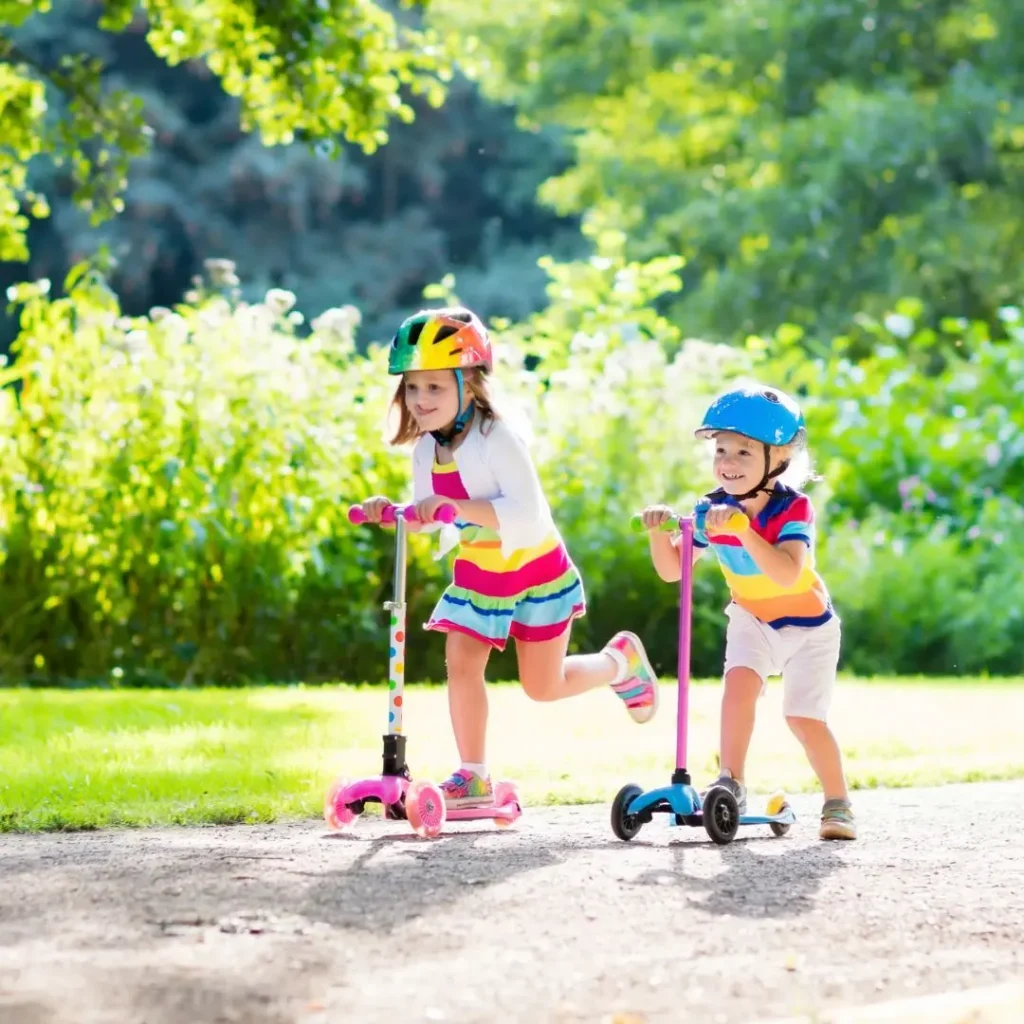 An image of kids playing with outdoor toys