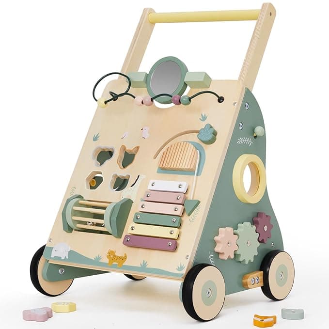 Montessori Wooden Baby Walker, Baby Push Walker