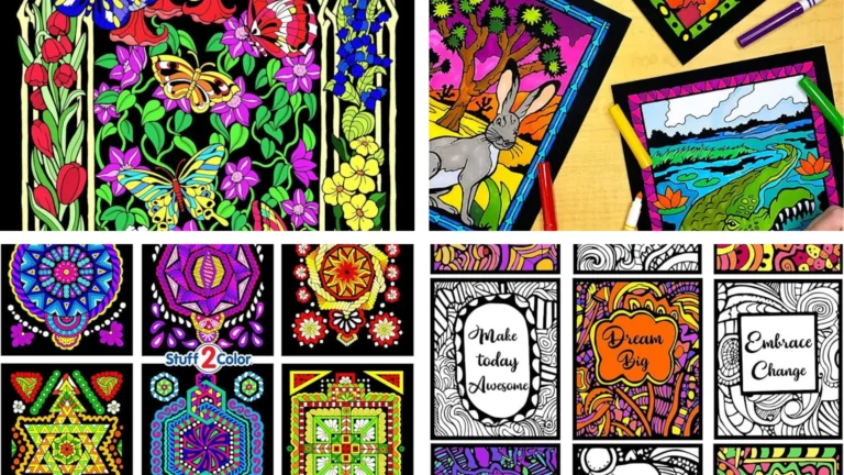 Velvet Coloring Posters for Adults